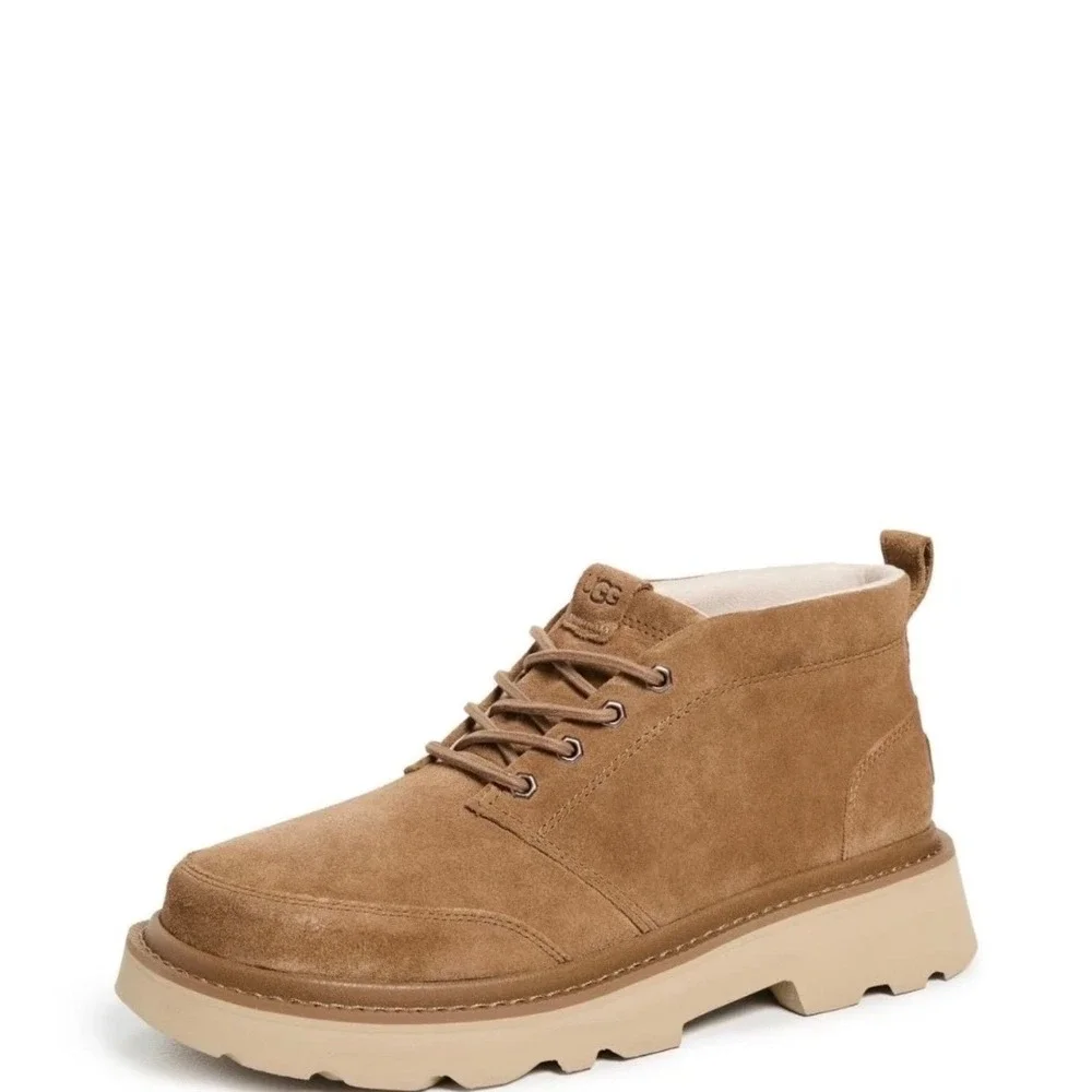 UGG M Chukka Lug Chestnut Suede Lace Up Boots Mens 11 1171113 New